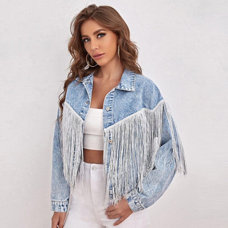 Fringe Denim Jacket