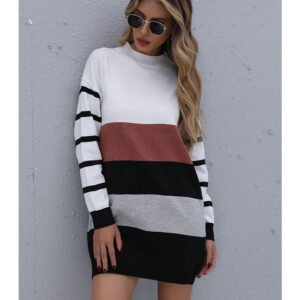 Color Block Sweater Dress