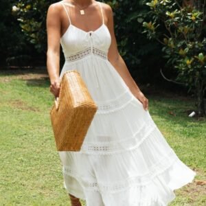 Lace Trim Cami Dress