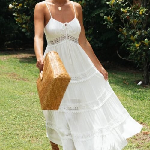 Lace Trim Cami Dress