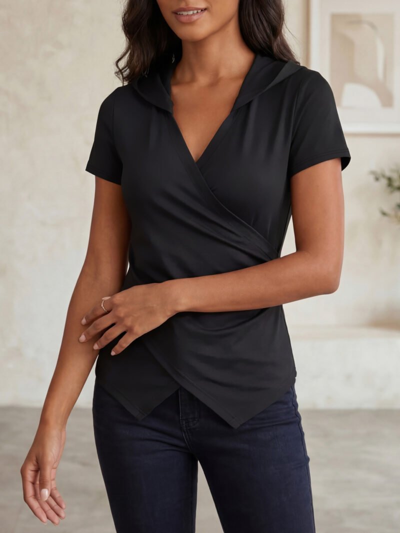 Ruched Slim T-Shirt Top