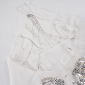 Backless Halter A-Line Dress