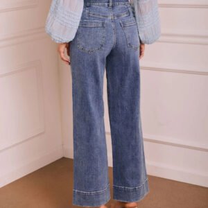 High Waist Straight Jeans