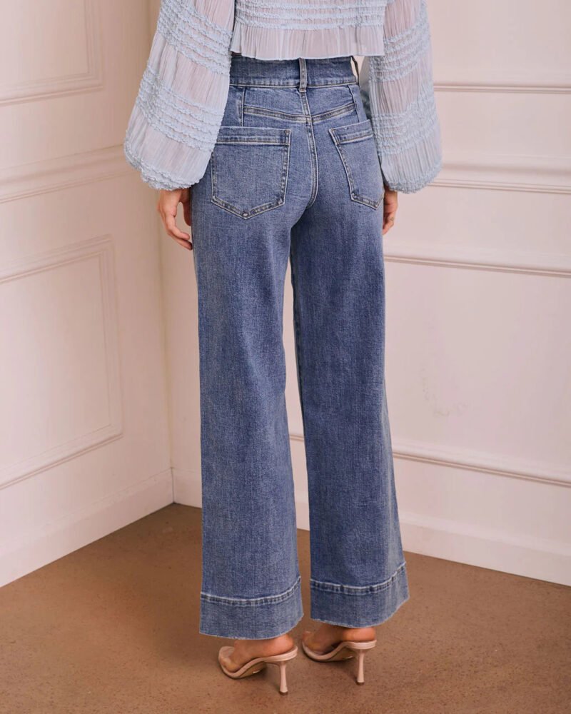 High Waist Straight Jeans