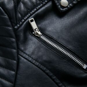 Slim Faux Leather Biker Jacket