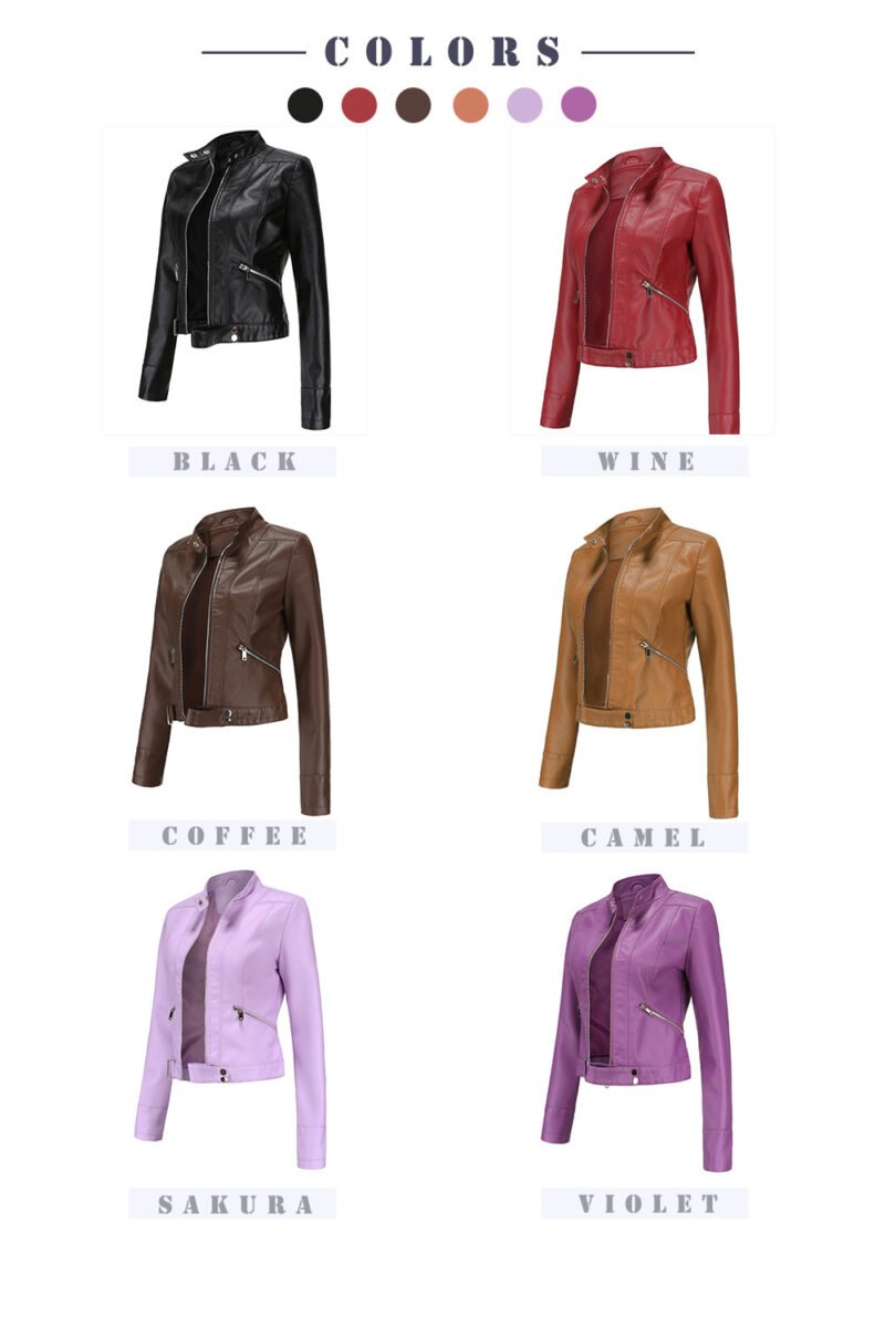 Faux Leather Zip Jacket