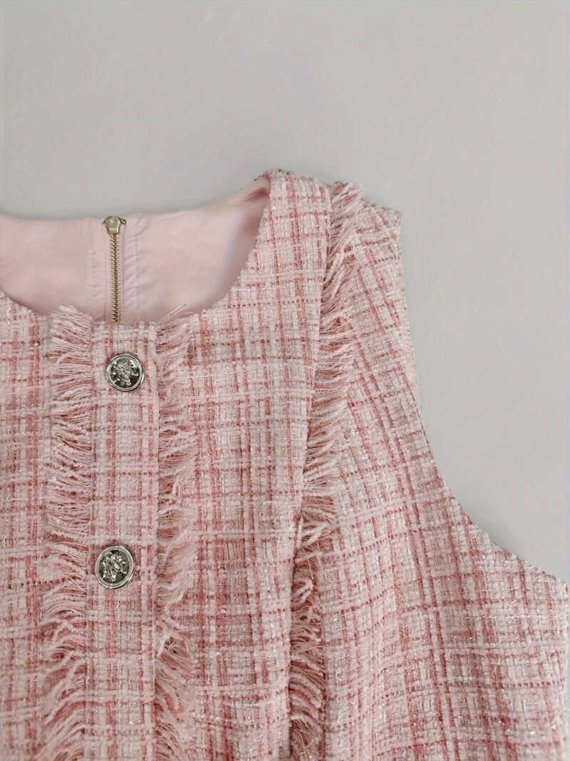 Fringe Tweed Vest