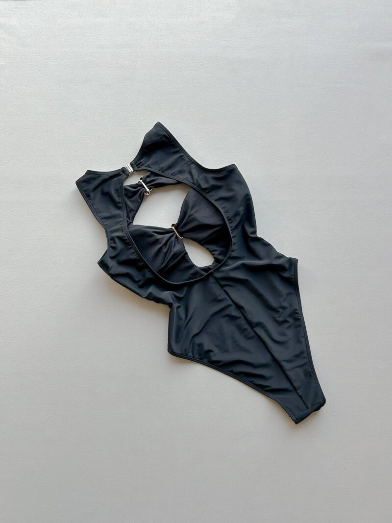 Ruched Backless Swimsuit