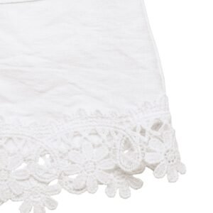 Lace Trim High Rise Shorts