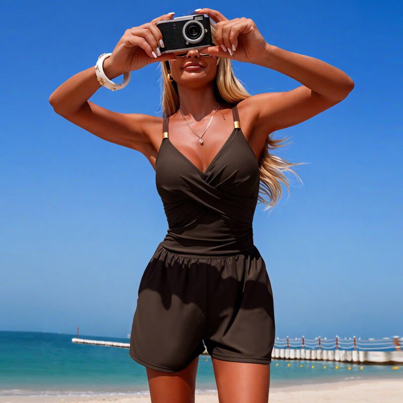 Ruched One Piece Swimsuit