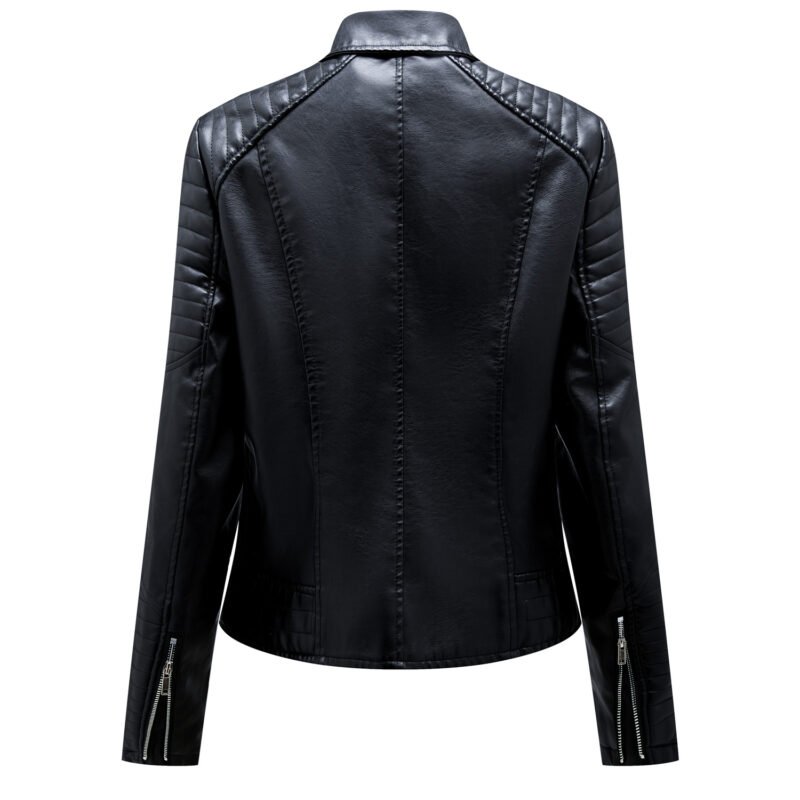 Slim Faux Leather Biker Jacket