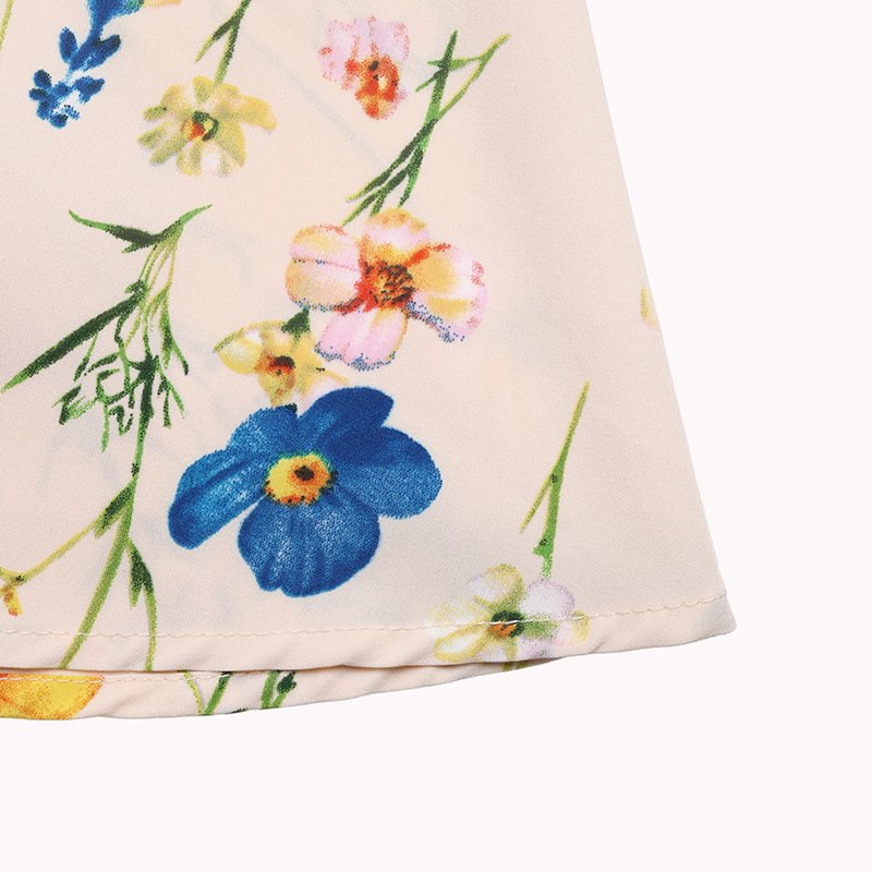 Floral Square Neck Maxi Dress