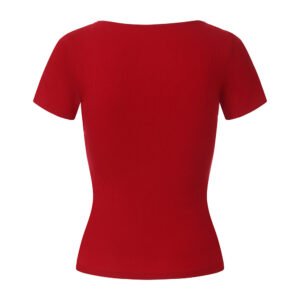 O1CN01mh6LDZ1uAgLH9iv8m_2868995997-0-cib.jpg Lace Trim V-Neck Top