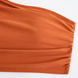 Asymmetric Ruched Bikini Set