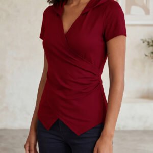 Ruched Slim T-Shirt Top