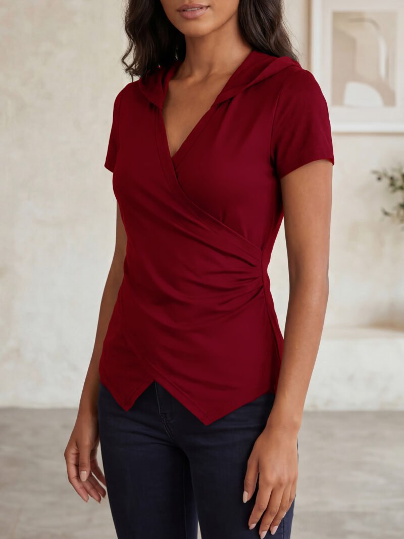 Ruched Slim T-Shirt Top
