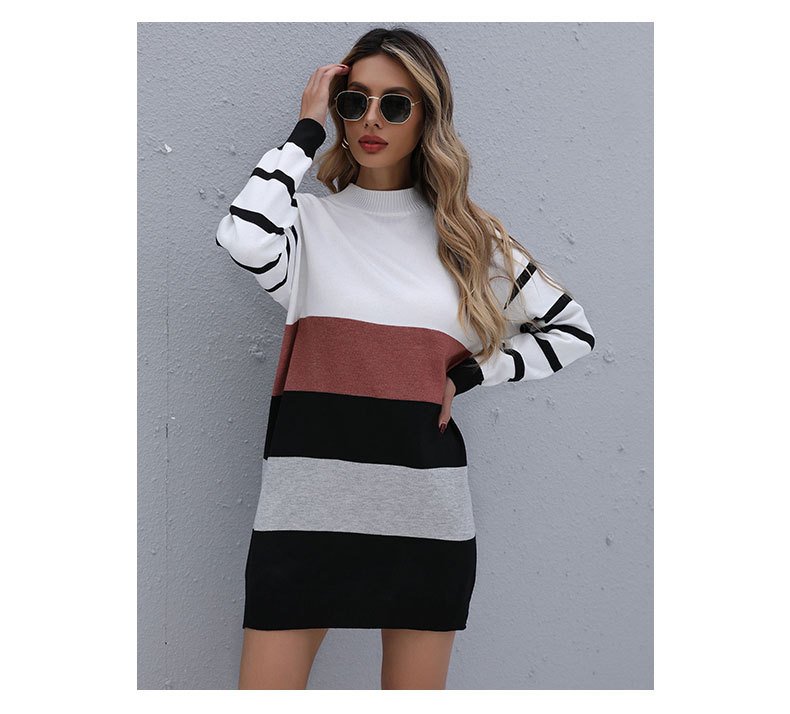 Color Block Sweater Dress