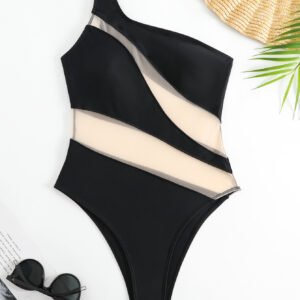 Asymmetric One Shoulder Swimsuit