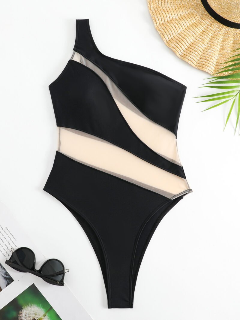 Asymmetric One Shoulder Swimsuit