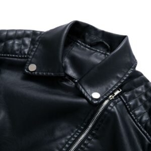 Slim Faux Leather Biker Jacket