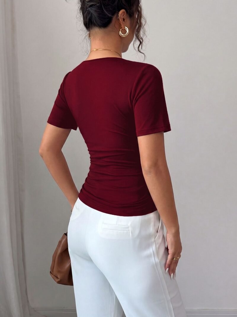 Pearl Trim Slim T-Shirt