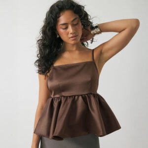 Backless Ruched Cami Top