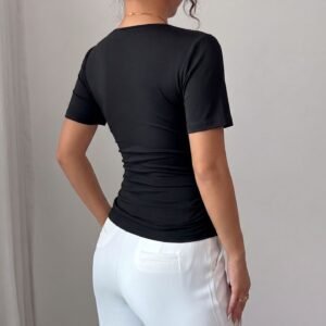 Pearl Trim Slim T-Shirt