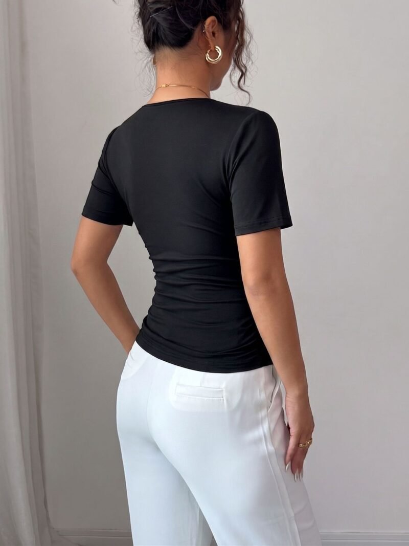 Pearl Trim Slim T-Shirt