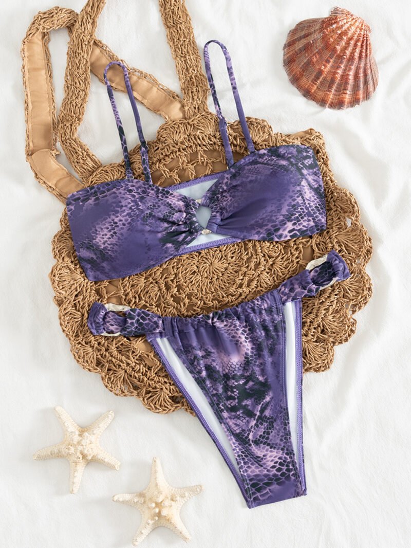 Ruched Ring Bikini Set