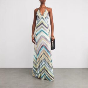 O1CN01nxhzGZ1c2Hw9gLQKX_2208129443542-0-cib.jpg Chevron Halter Maxi Dress