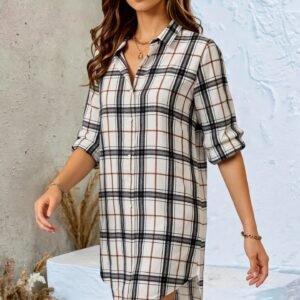 Plaid Shirt Dress