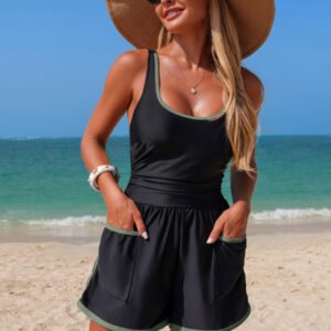 Ruched One-Piece Swimsuit