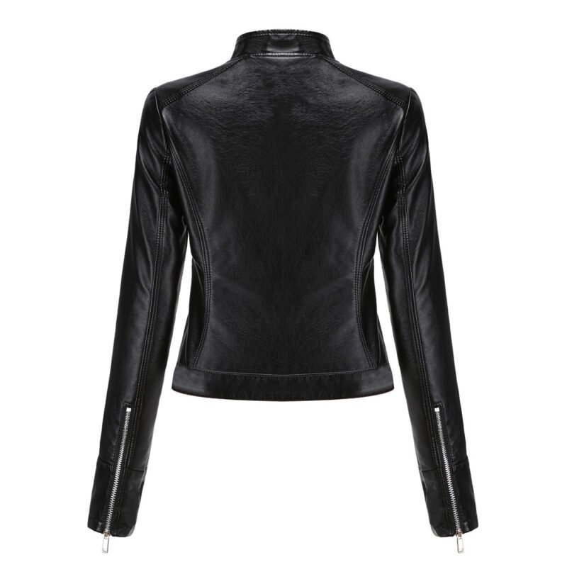 Faux Leather Zip Jacket