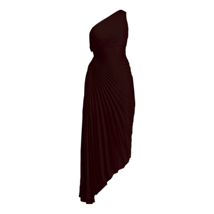 One Shoulder Cutout Maxi Dress