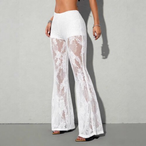 O1CN01qpkTtQ1WfmRLw3qu6_2216264942816-0-cib.jpg Lace Slim Flared Pants