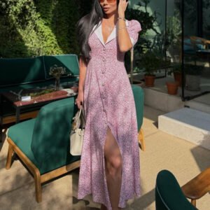 Floral Polo Maxi Dress