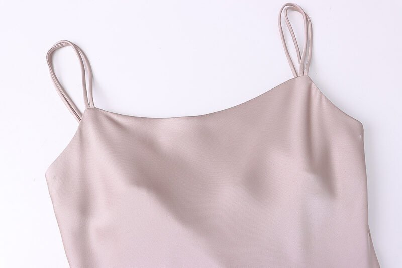 Ribbon Detail Satin Cami Dress