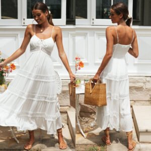 Lace Trim Cami Dress