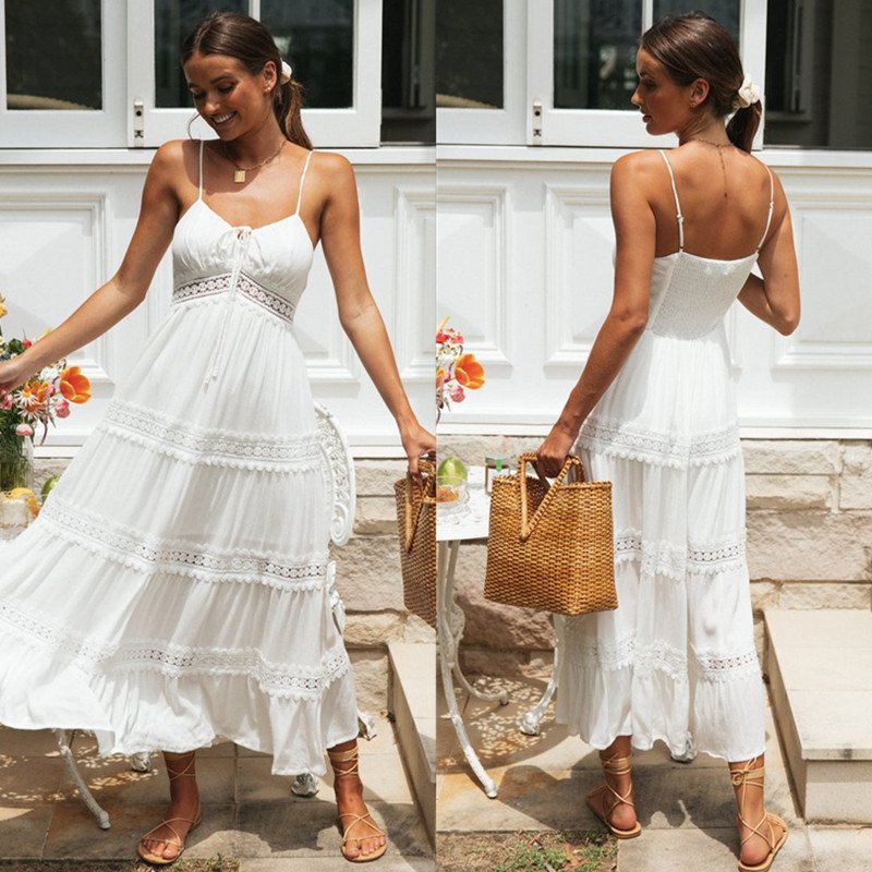 Lace Trim Cami Dress