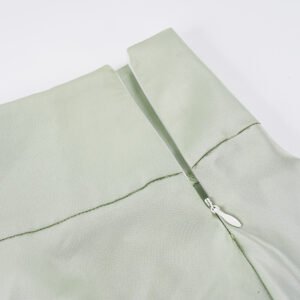 Glossy A-Line Maxi Skirt