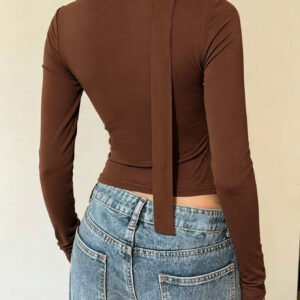 Square Neck Scarf Top
