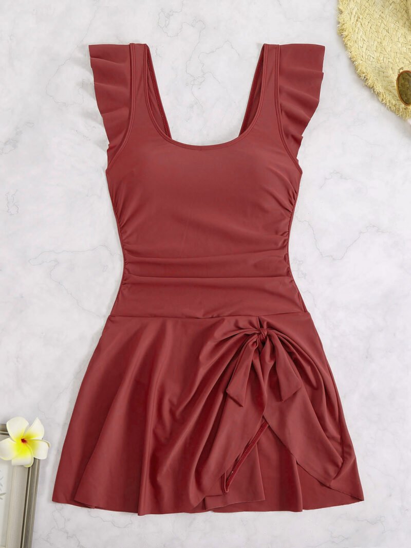 Ruched Asymmetric Swimsuit