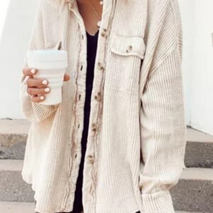Polo Collar Long Jacket