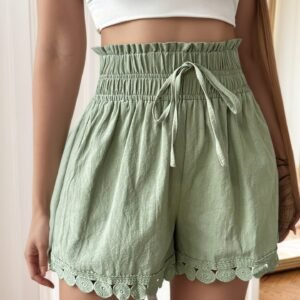 Hollow Out Lace Shorts