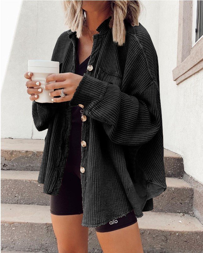 Polo Collar Long Jacket