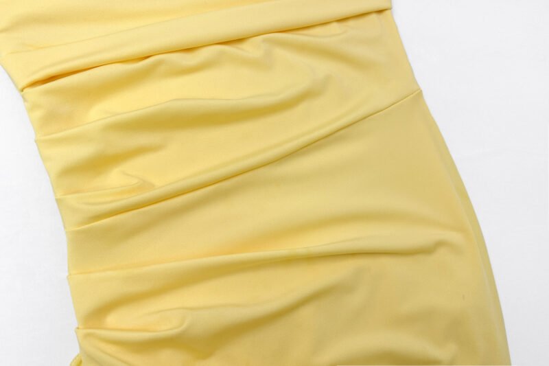 Asymmetric Strapless Maxi Dress