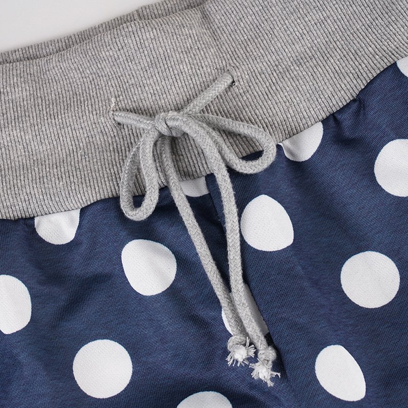 Polka Dot Straight Trousers