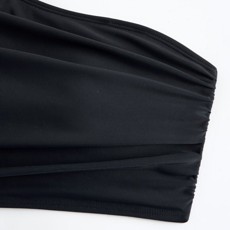 Asymmetric Ruched Bikini Set