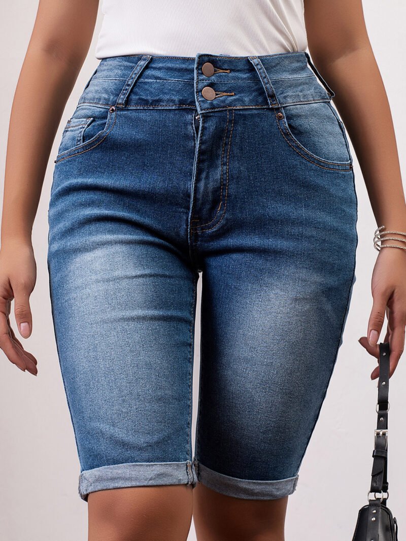 High Waist Denim Shorts