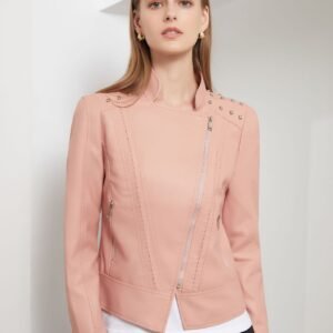 Rivet Leather Motorcycle Jacket